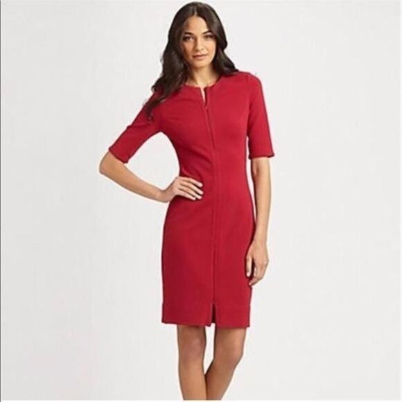 Diane von Furstenberg Red Saturn Dress Work to Play New Womens Size 2 DVF Sex - Picture 2 of 12
